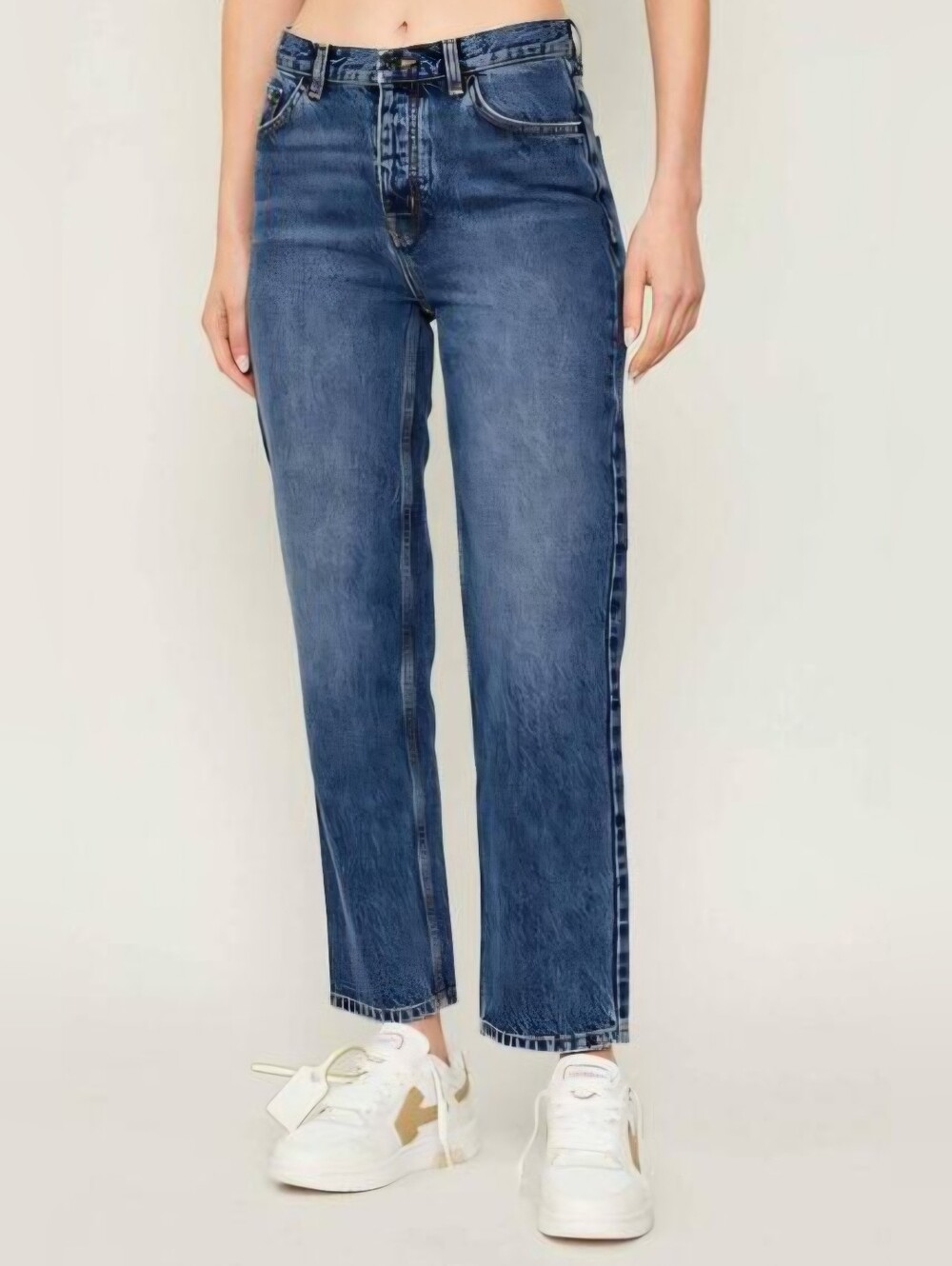 The Kooples High Waist, 5 Botton Straight Leg Jeans